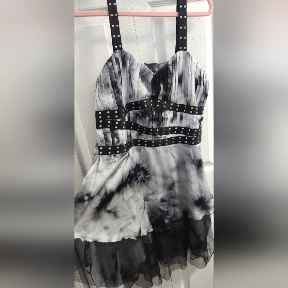 Black and Gray Dress